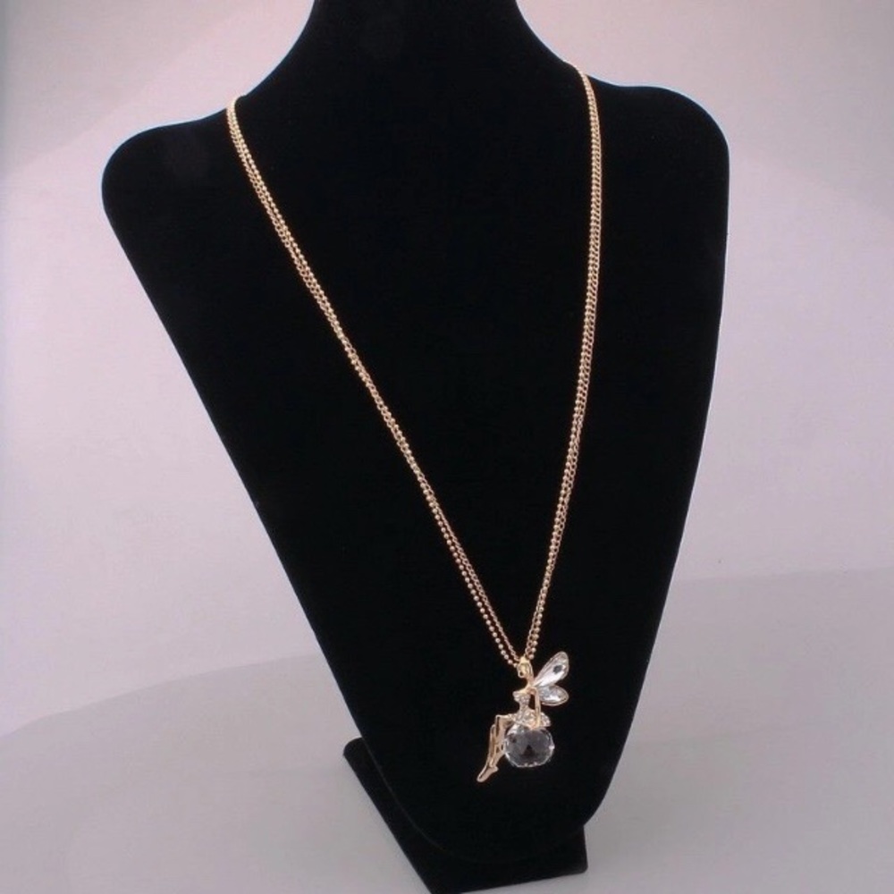 Crystal Fairy Pendant Necklace - Picture 2 of 4